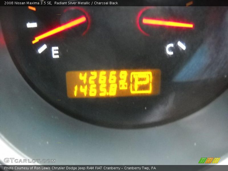 Radiant Silver Metallic / Charcoal Black 2008 Nissan Maxima 3.5 SE