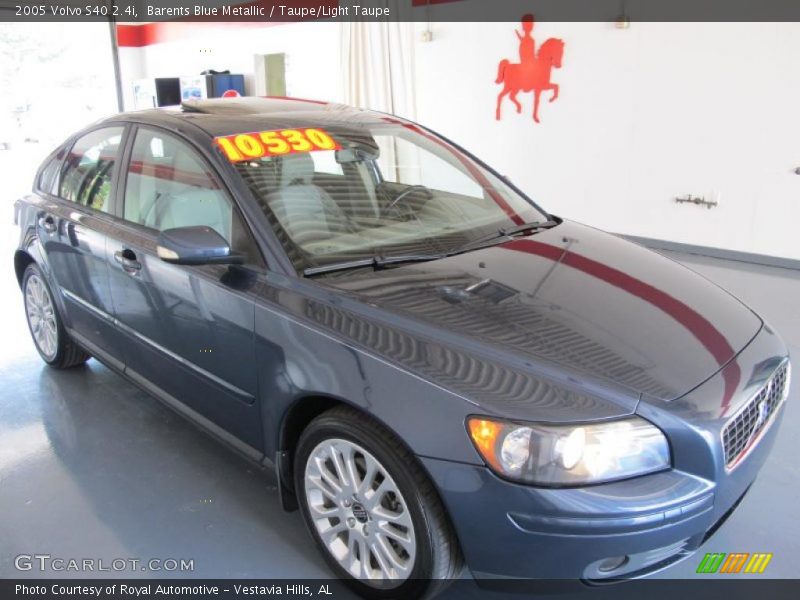 Barents Blue Metallic / Taupe/Light Taupe 2005 Volvo S40 2.4i