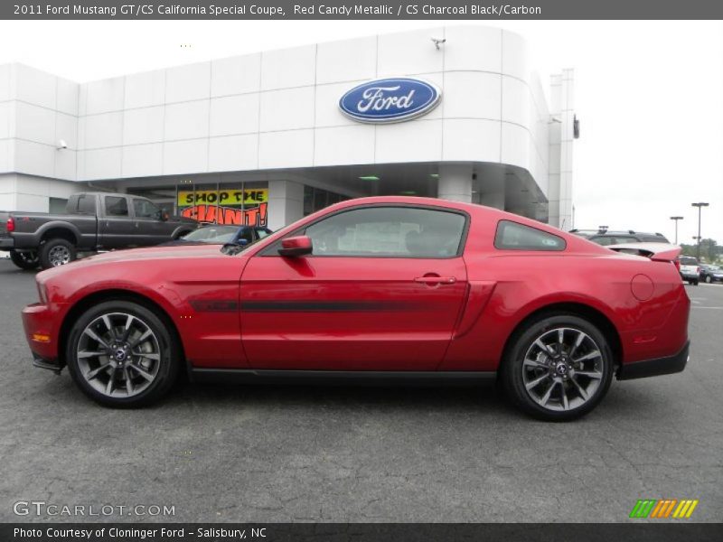 Red Candy Metallic / CS Charcoal Black/Carbon 2011 Ford Mustang GT/CS California Special Coupe