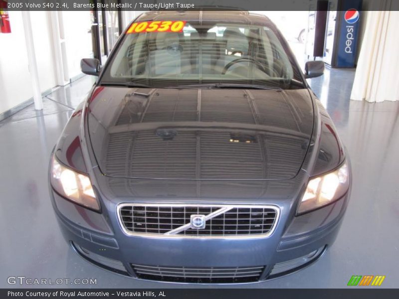 Barents Blue Metallic / Taupe/Light Taupe 2005 Volvo S40 2.4i