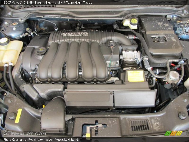 Barents Blue Metallic / Taupe/Light Taupe 2005 Volvo S40 2.4i