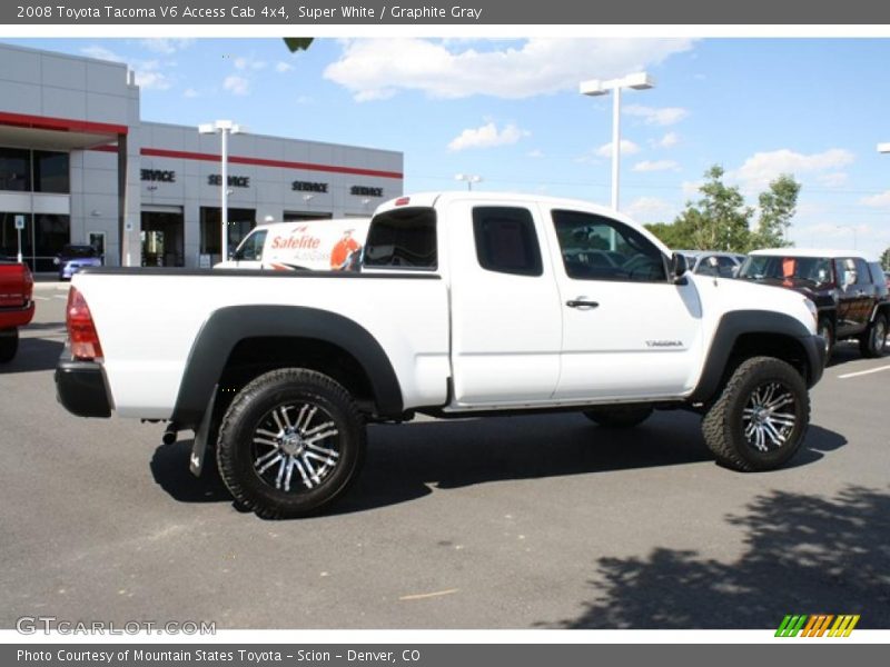 Super White / Graphite Gray 2008 Toyota Tacoma V6 Access Cab 4x4