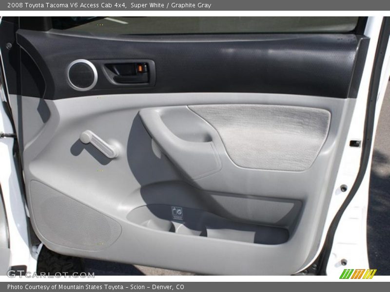 Super White / Graphite Gray 2008 Toyota Tacoma V6 Access Cab 4x4