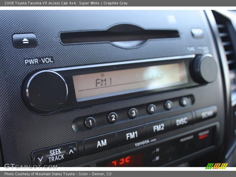 Super White / Graphite Gray 2008 Toyota Tacoma V6 Access Cab 4x4