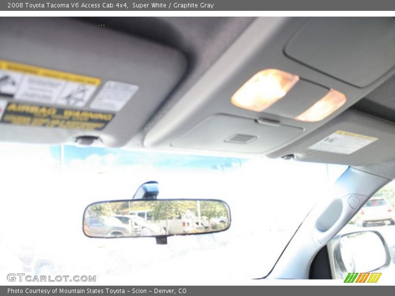 Super White / Graphite Gray 2008 Toyota Tacoma V6 Access Cab 4x4