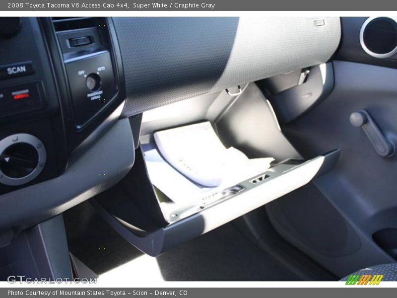 Super White / Graphite Gray 2008 Toyota Tacoma V6 Access Cab 4x4