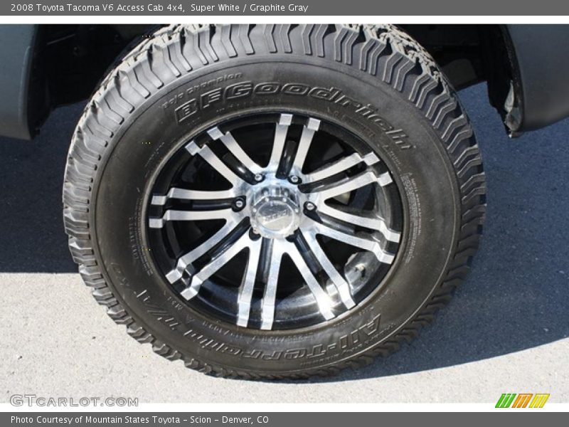Super White / Graphite Gray 2008 Toyota Tacoma V6 Access Cab 4x4