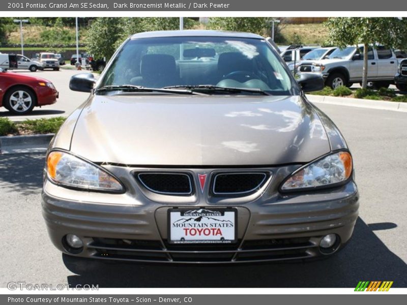 Dark Bronzemist Metallic / Dark Pewter 2001 Pontiac Grand Am SE Sedan