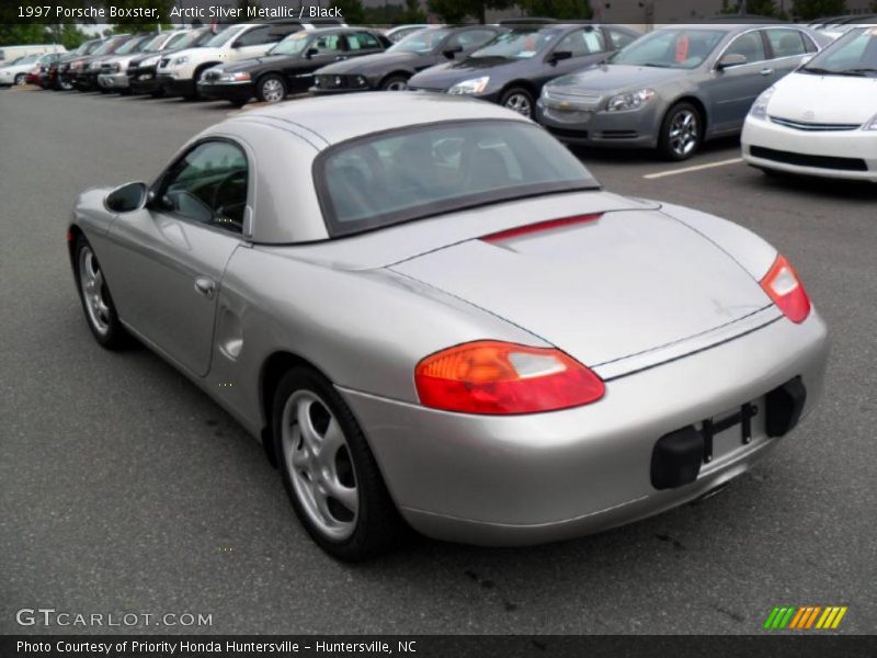 Arctic Silver Metallic / Black 1997 Porsche Boxster