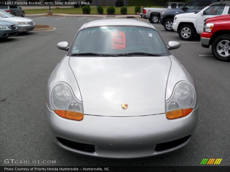 Arctic Silver Metallic / Black 1997 Porsche Boxster