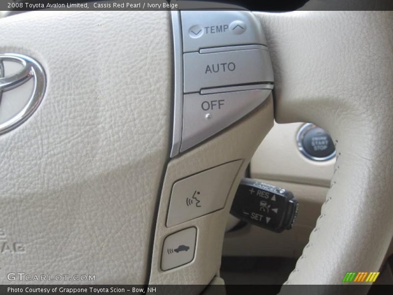Cassis Red Pearl / Ivory Beige 2008 Toyota Avalon Limited