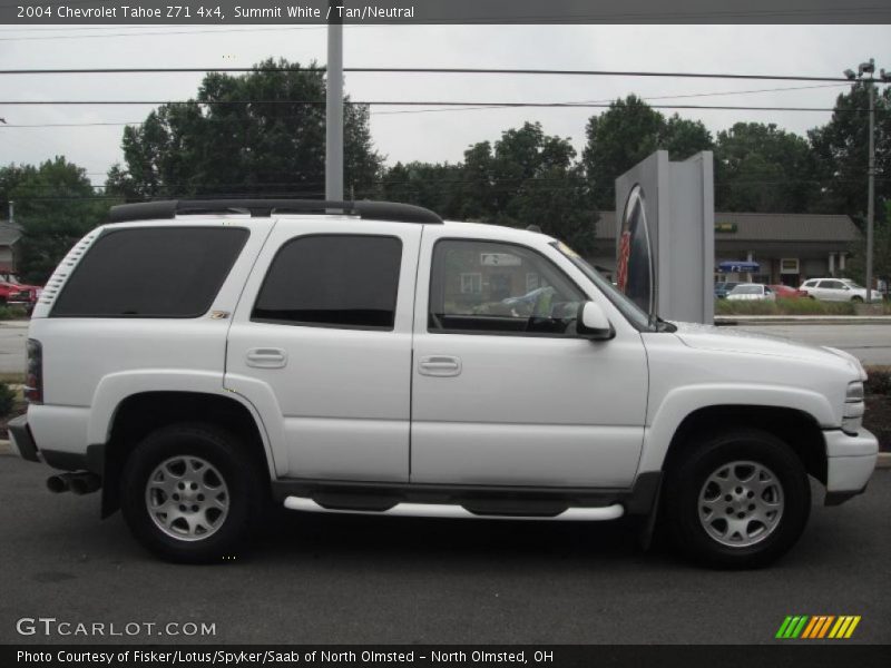 Summit White / Tan/Neutral 2004 Chevrolet Tahoe Z71 4x4