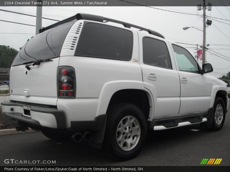 Summit White / Tan/Neutral 2004 Chevrolet Tahoe Z71 4x4