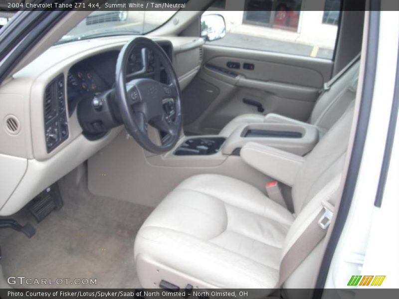 Summit White / Tan/Neutral 2004 Chevrolet Tahoe Z71 4x4
