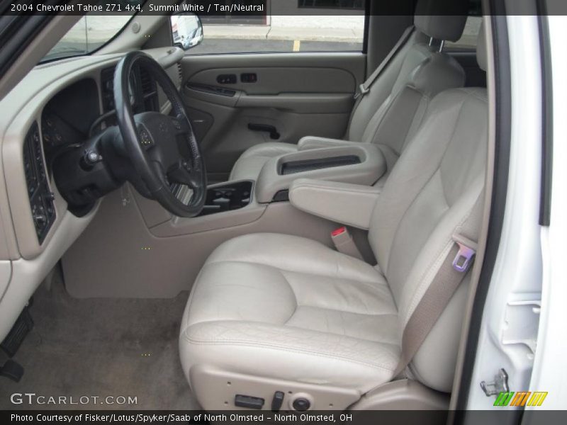 Summit White / Tan/Neutral 2004 Chevrolet Tahoe Z71 4x4