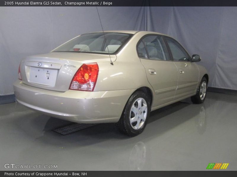 Champagne Metallic / Beige 2005 Hyundai Elantra GLS Sedan
