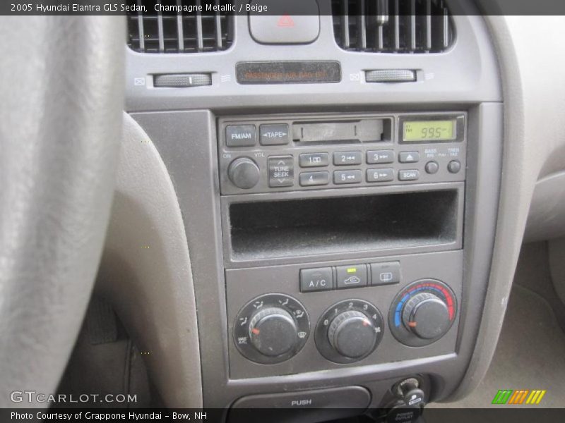 Champagne Metallic / Beige 2005 Hyundai Elantra GLS Sedan