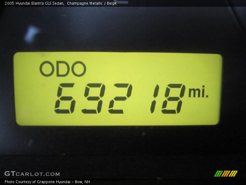 Champagne Metallic / Beige 2005 Hyundai Elantra GLS Sedan