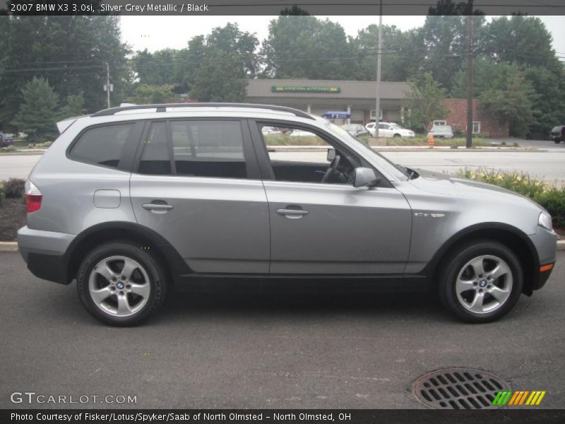 Silver Grey Metallic / Black 2007 BMW X3 3.0si