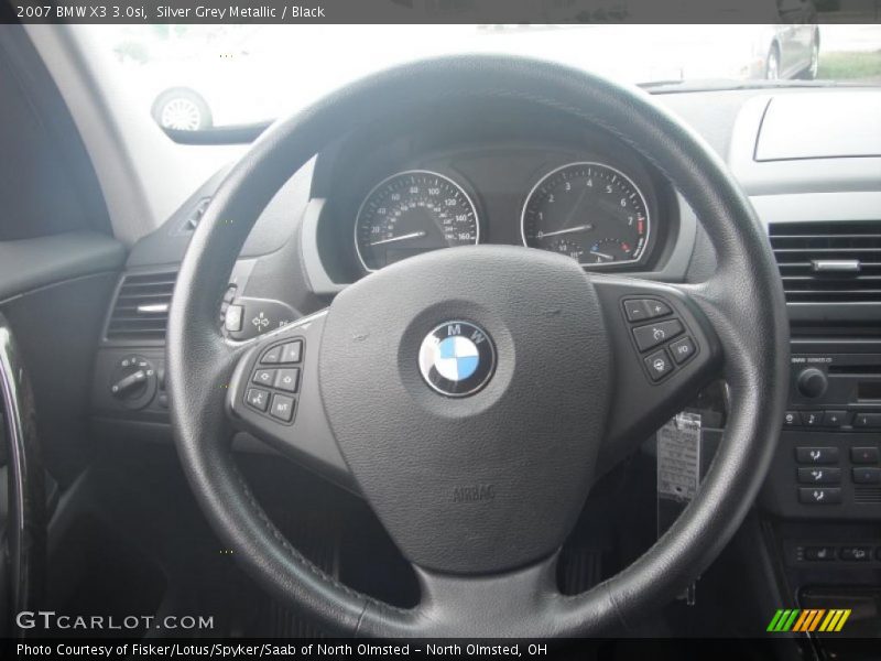 Silver Grey Metallic / Black 2007 BMW X3 3.0si