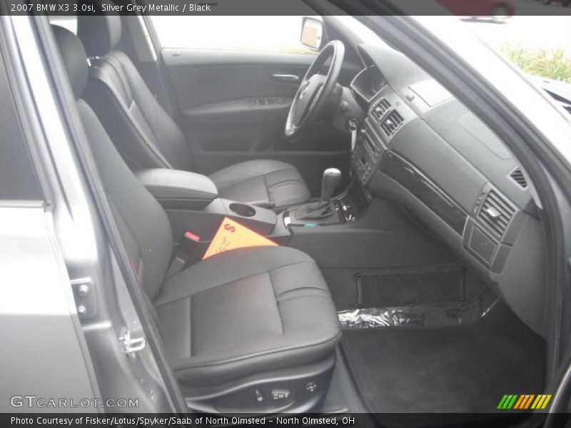 Silver Grey Metallic / Black 2007 BMW X3 3.0si