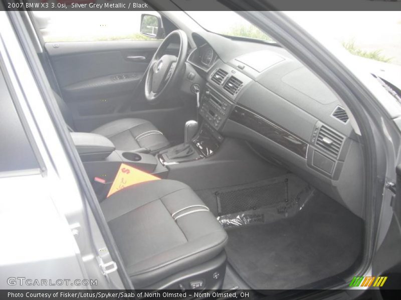 Silver Grey Metallic / Black 2007 BMW X3 3.0si