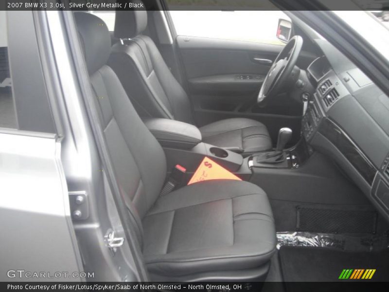 Silver Grey Metallic / Black 2007 BMW X3 3.0si