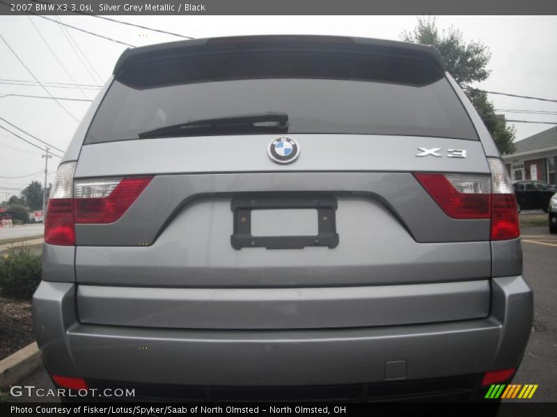 Silver Grey Metallic / Black 2007 BMW X3 3.0si
