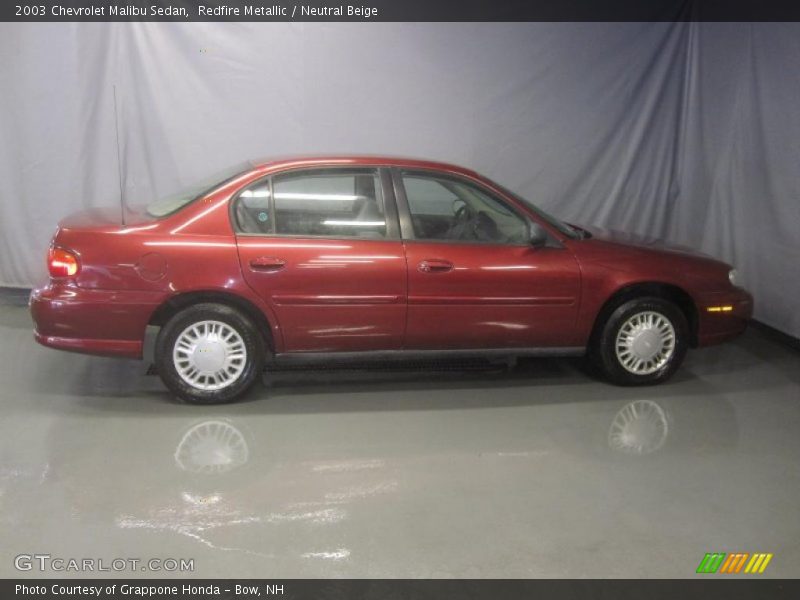 Redfire Metallic / Neutral Beige 2003 Chevrolet Malibu Sedan