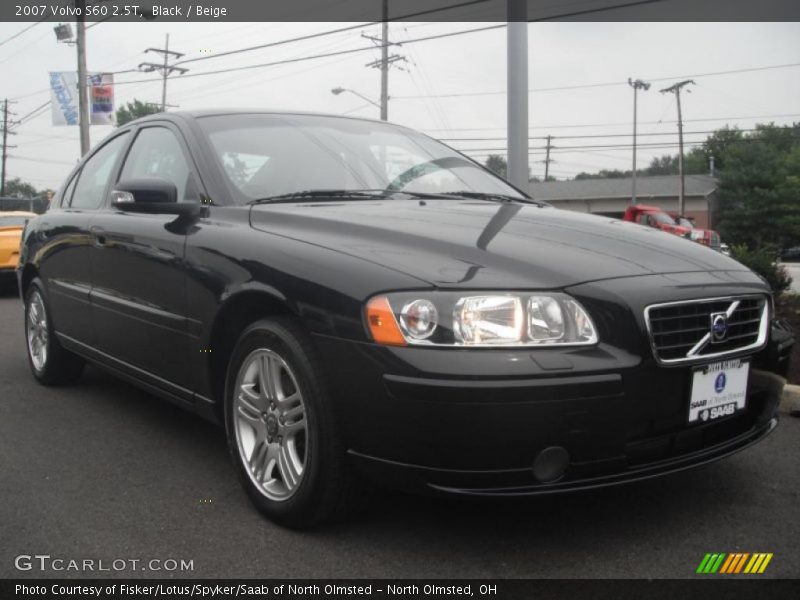 Black / Beige 2007 Volvo S60 2.5T