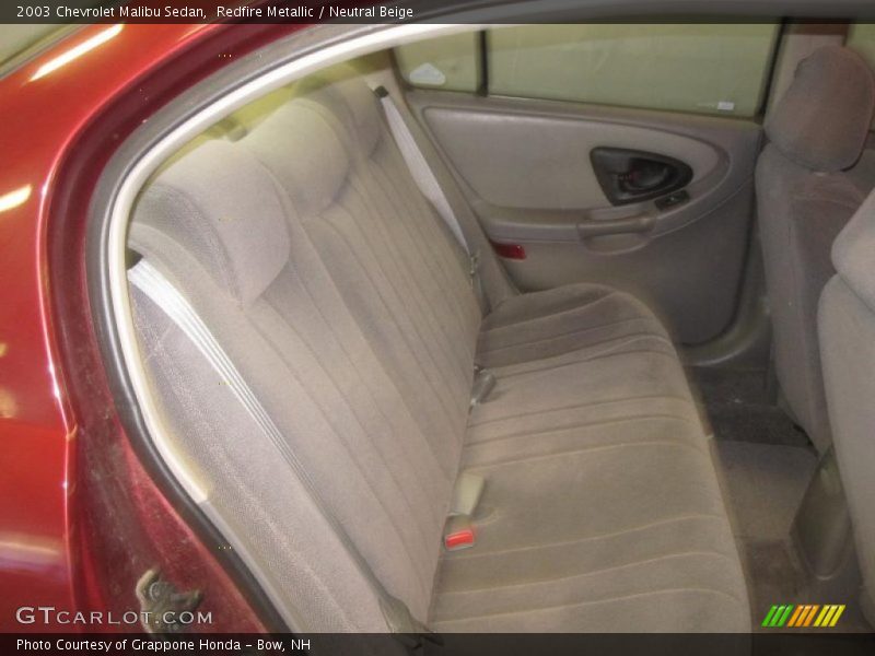 Redfire Metallic / Neutral Beige 2003 Chevrolet Malibu Sedan