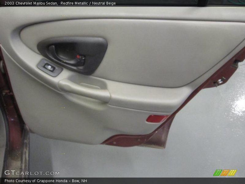 Redfire Metallic / Neutral Beige 2003 Chevrolet Malibu Sedan
