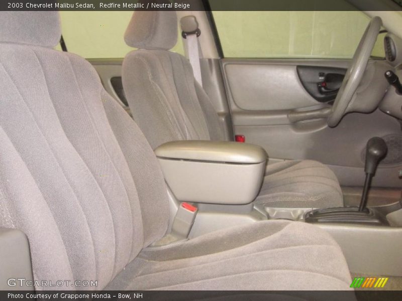 Redfire Metallic / Neutral Beige 2003 Chevrolet Malibu Sedan