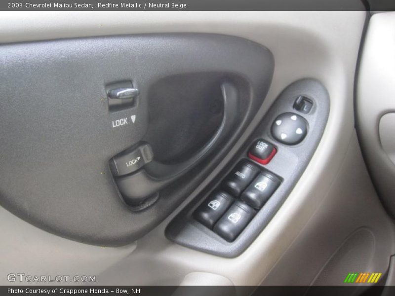 Redfire Metallic / Neutral Beige 2003 Chevrolet Malibu Sedan