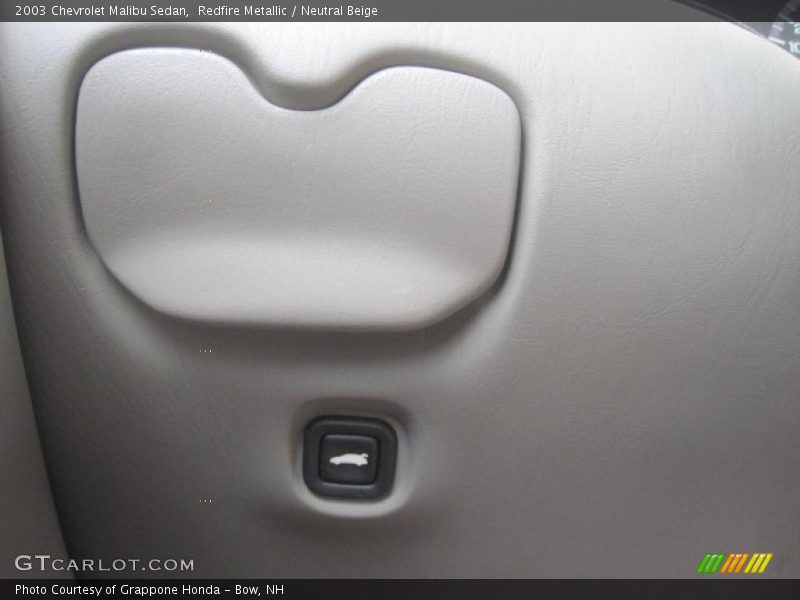 Redfire Metallic / Neutral Beige 2003 Chevrolet Malibu Sedan