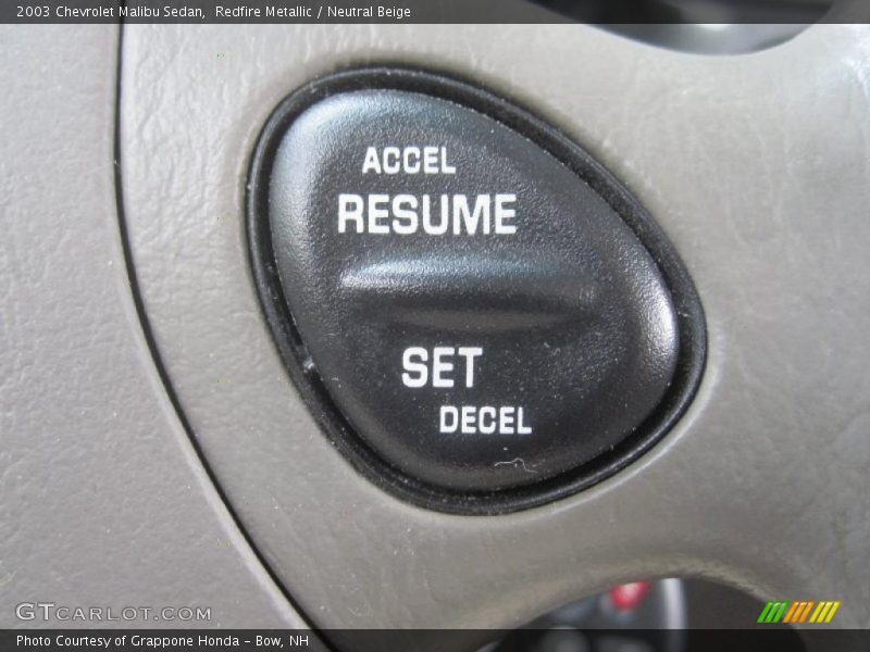 Redfire Metallic / Neutral Beige 2003 Chevrolet Malibu Sedan