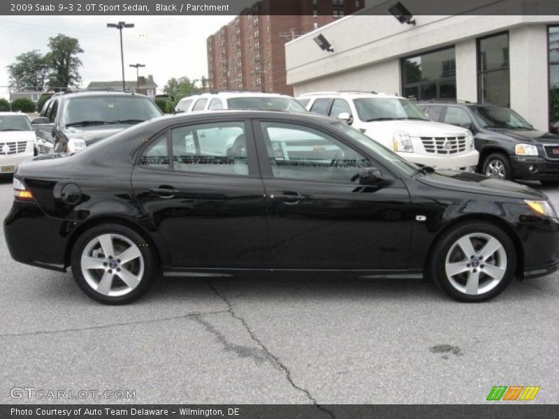 Black / Parchment 2009 Saab 9-3 2.0T Sport Sedan