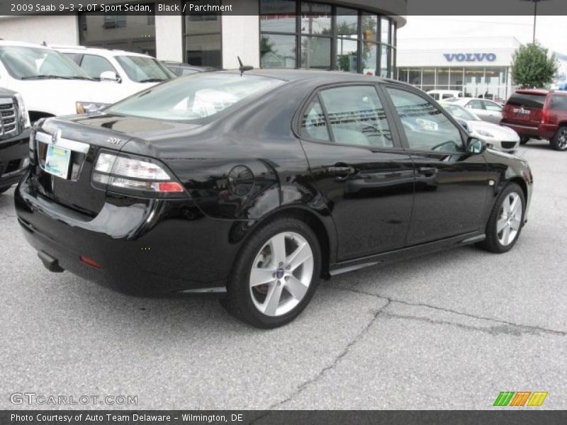 Black / Parchment 2009 Saab 9-3 2.0T Sport Sedan