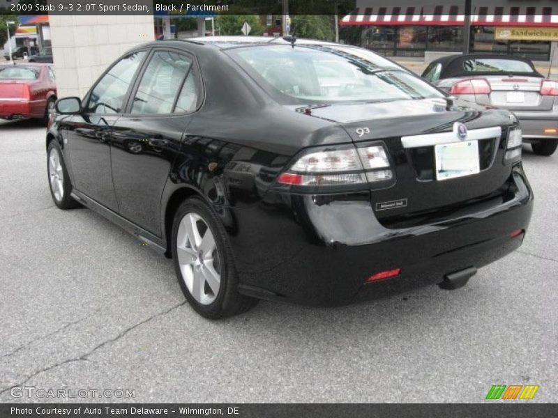 Black / Parchment 2009 Saab 9-3 2.0T Sport Sedan