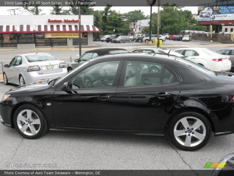 Black / Parchment 2009 Saab 9-3 2.0T Sport Sedan