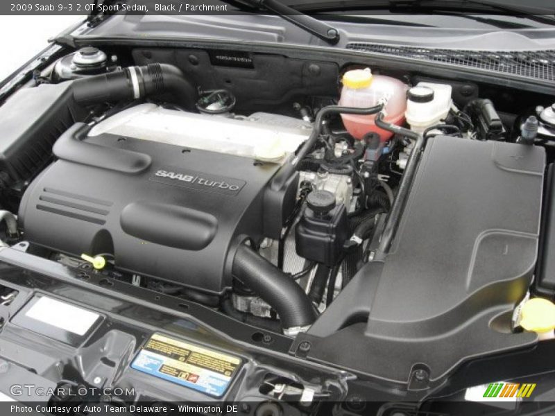 Black / Parchment 2009 Saab 9-3 2.0T Sport Sedan