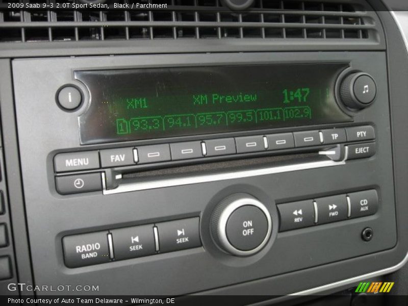 Black / Parchment 2009 Saab 9-3 2.0T Sport Sedan