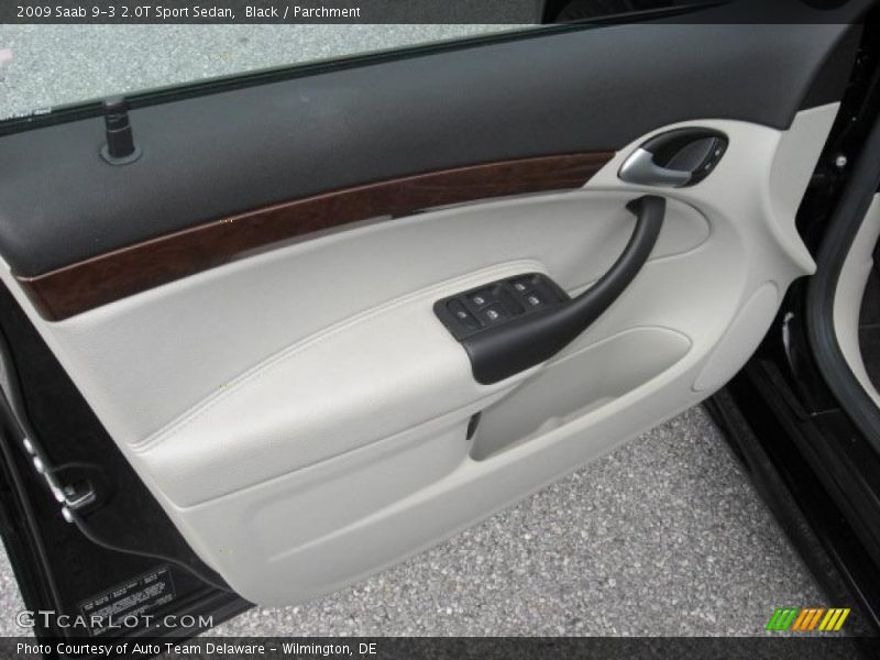Black / Parchment 2009 Saab 9-3 2.0T Sport Sedan
