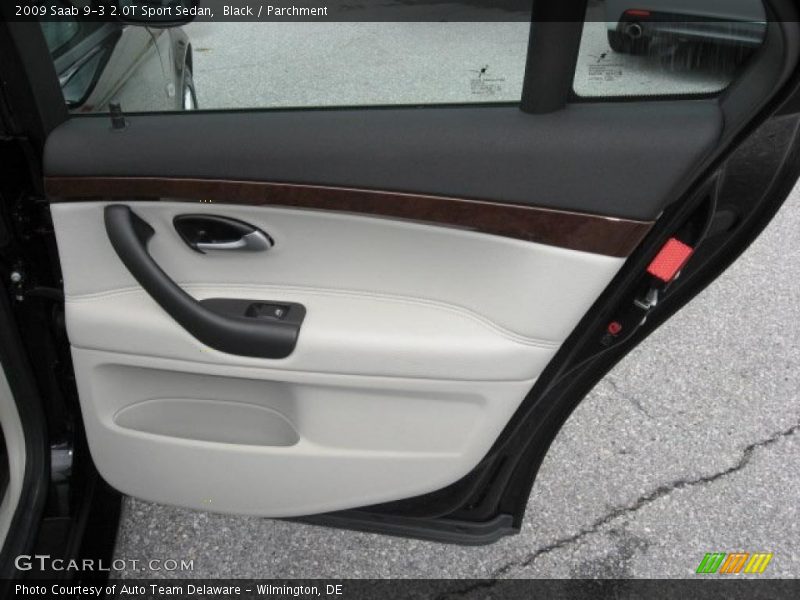 Black / Parchment 2009 Saab 9-3 2.0T Sport Sedan