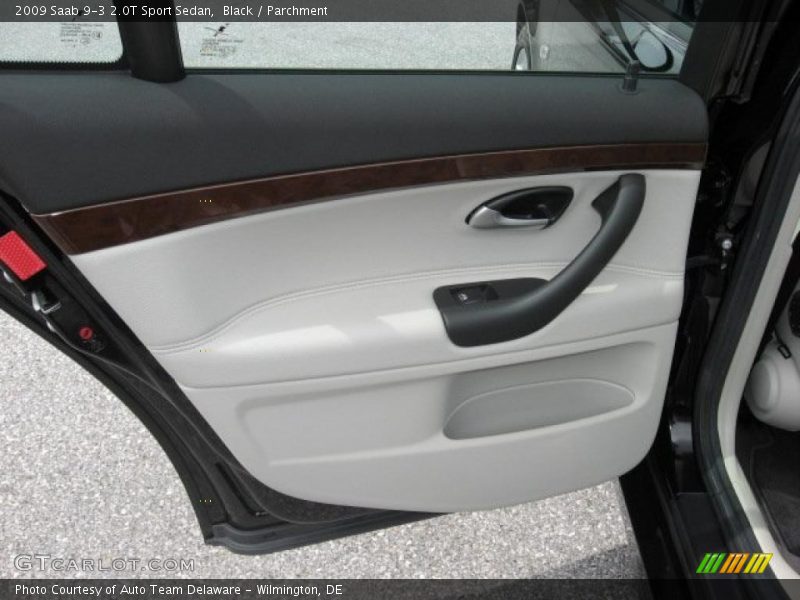 Black / Parchment 2009 Saab 9-3 2.0T Sport Sedan