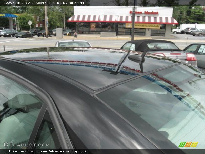 Black / Parchment 2009 Saab 9-3 2.0T Sport Sedan