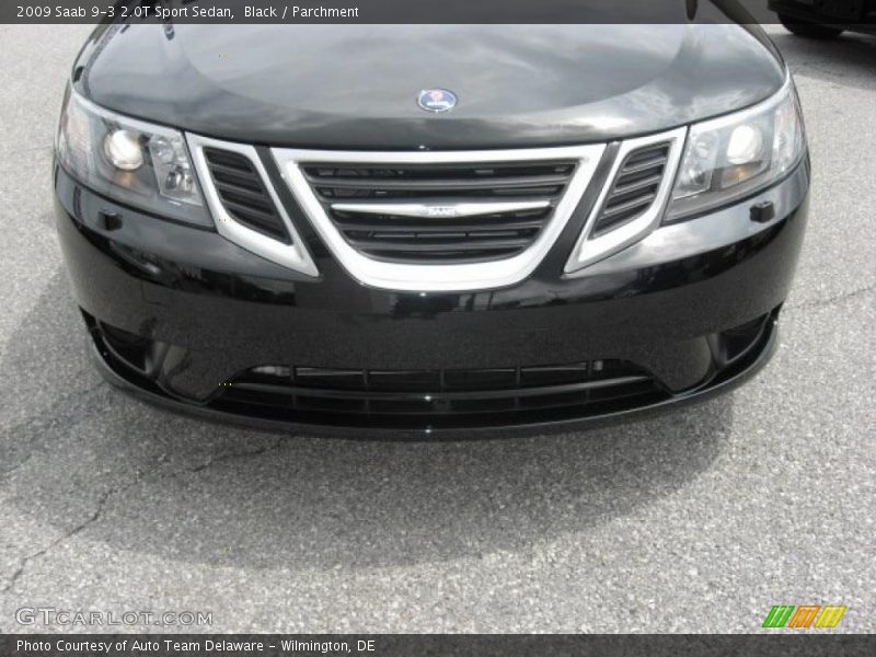 Black / Parchment 2009 Saab 9-3 2.0T Sport Sedan