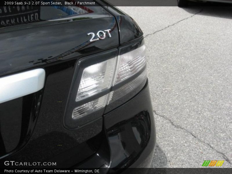 Black / Parchment 2009 Saab 9-3 2.0T Sport Sedan