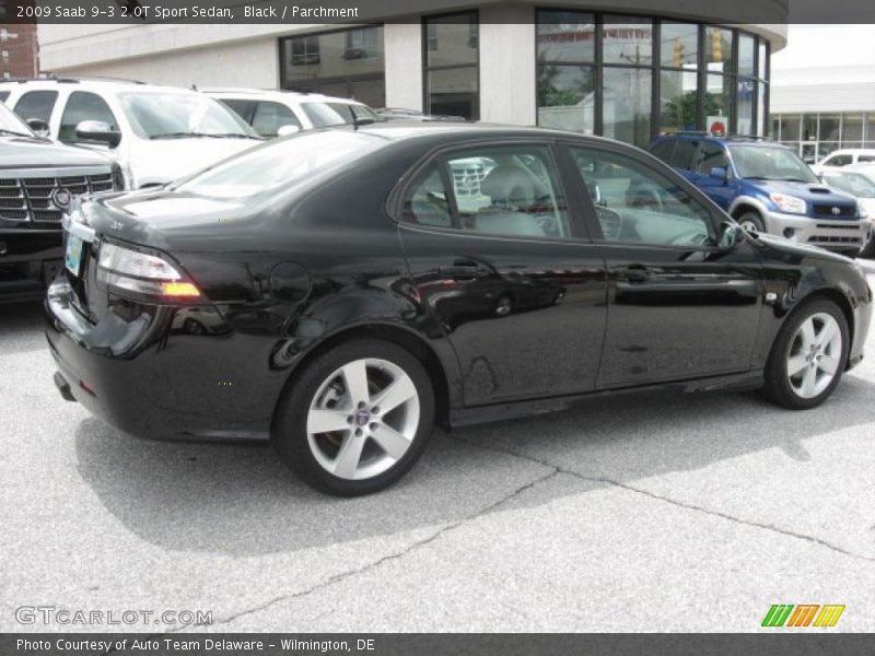 Black / Parchment 2009 Saab 9-3 2.0T Sport Sedan