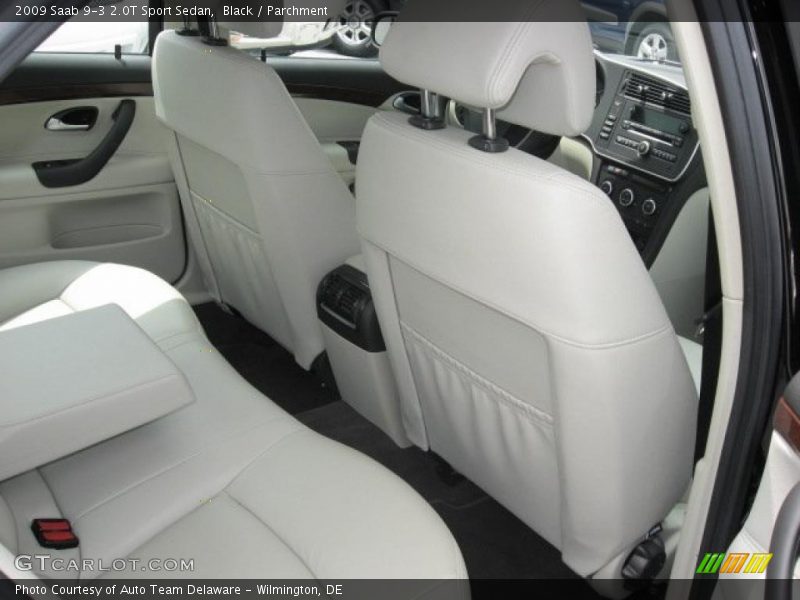 Black / Parchment 2009 Saab 9-3 2.0T Sport Sedan